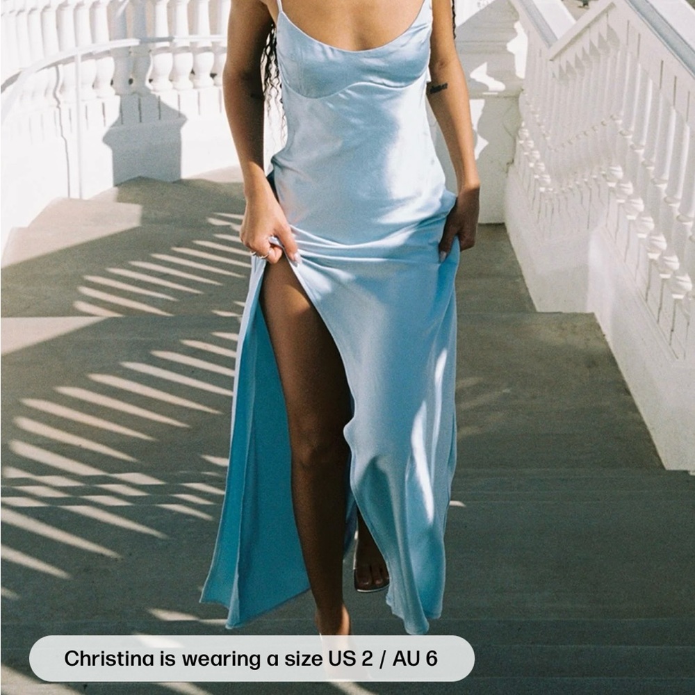 Princess Polly Light Blue Maxi Dress